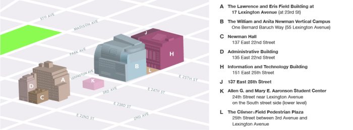 Campus Map And Directions Baruch College   Campus Map 700x259 