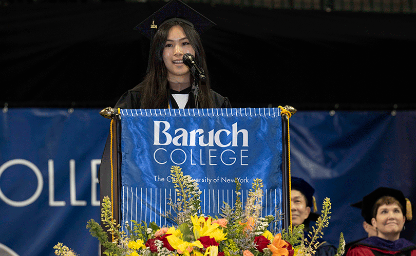 Samantha Liu was named Baruch College's Class of 2024 Valedictorian.